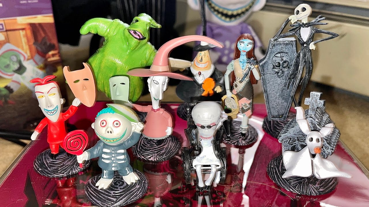 New Nightmare Before Christmas Figurines Disney Store Full Set! YouTube