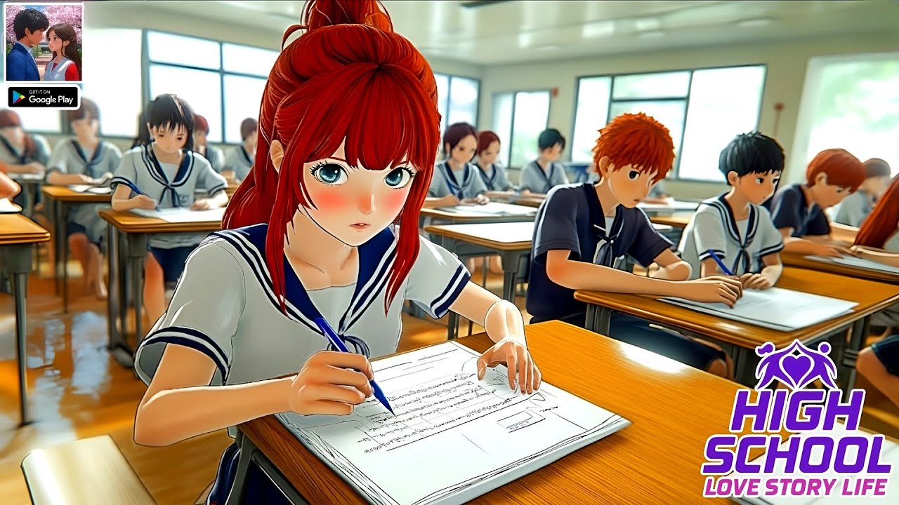 Романтическая любовь, жизнь, аниме, школа – геймплей на Android (Часть 1)
