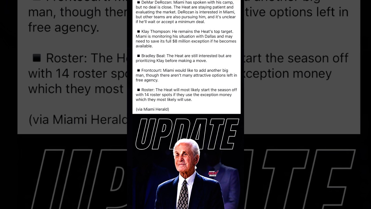 Updates from the Miami Heat Harold, about who the Miami Heat will add. #nba #fyp #shorts