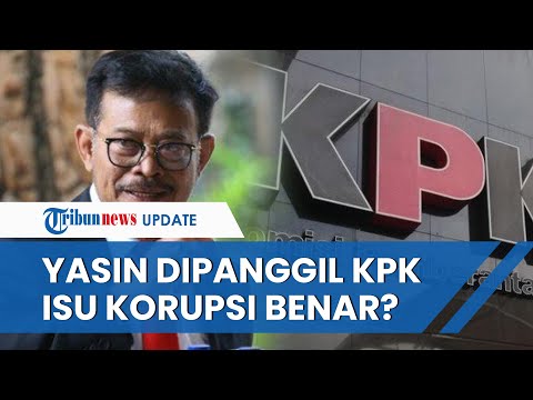 Diisukan Jadi Tersangka, Yasin Limpo akan Dipanggil KPK Dimintai Keterangan, Benarkah Korupsi?