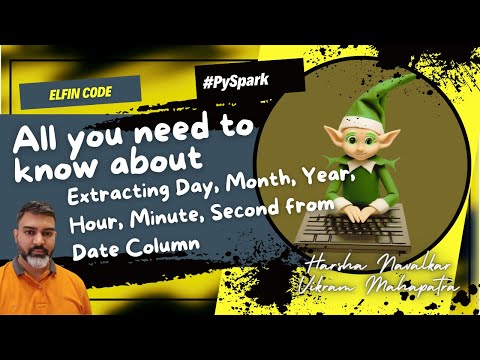 How to extract date information from date column | Python PySpark Tutorial Part27 | Python Tutorial