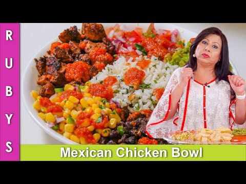 chicken-platter-mexican-burrito-bowl-chipotle-style-copycat-party-idea-recipe-in-urdu-hindi---rkk