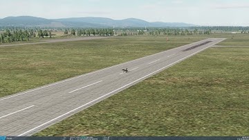 Mirage F1 taking off followed by a aileron roll in Dcs
