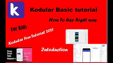 Lets Learn Some Basic Tutorial Of KODULAR | By High Tech PART 1