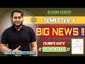 SEM 6 | EXAM RESCHEDULED | CALCUTTA UNIVERSITY
