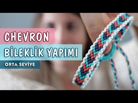 Yapımı Kolay Çerçeveli Chevron Arkadaş Bilekliği