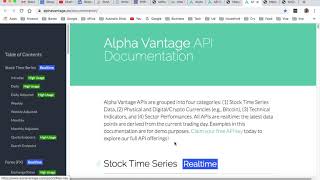 Get BSE and NSE stock prices using API |  Alpha Vantage India stock market API screenshot 5