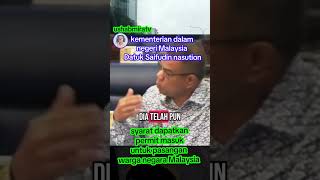 syarat dapatkan permit masuk untuk pasangan warga negara Malaysia #shorts