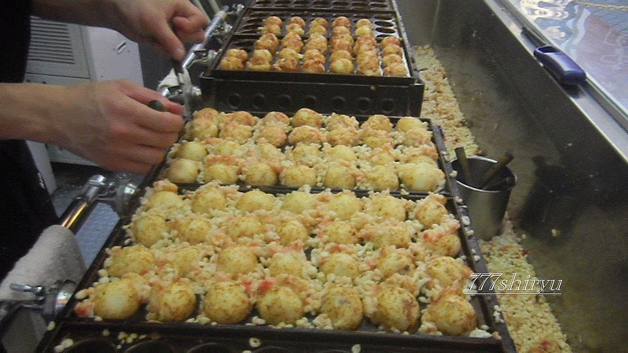 【十八番】道頓堀店 たこ焼き屋 大阪グルメ観光動画 Osaka Foods Takoyaki in Japan Juhachiban