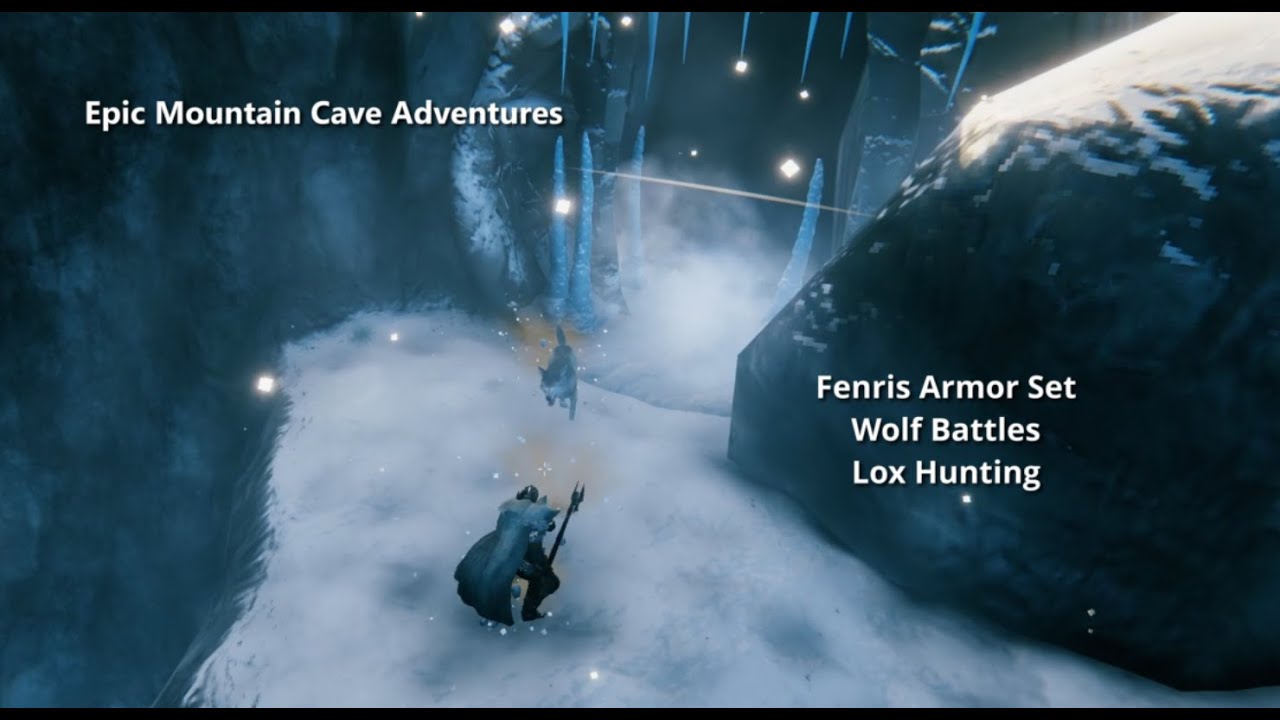 Epic Mountain Cave Adventures: Fenris Armor Crafting, Wolf Battles, and Lox Hunting!