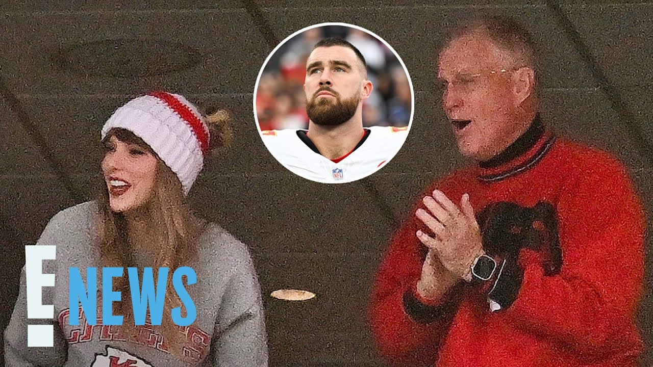 Taylor Swift and her dad cheer on Travis Kelce at Chiefs game