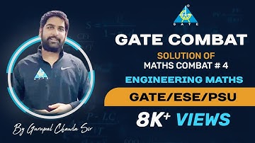 MATHS COMBAT SOLUTION #04 | GURUPAL SIR | GATE 2020