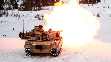 M1A2 Abrams and Leopard 2A7 Excercise Live Fire - Poland Excercise Nato Power