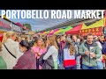 Portobello Road Market from Notting Hill Gate Station | London Walk - Oct 2021 [4K HDR]
