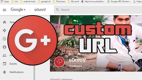 How to get custom url on google plus 2017 "New"