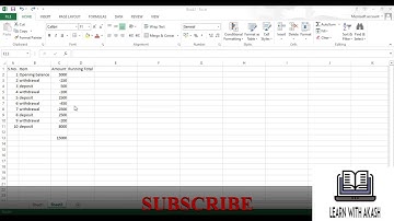 Quick analysis tool in excel to calculate running total #excelshorts