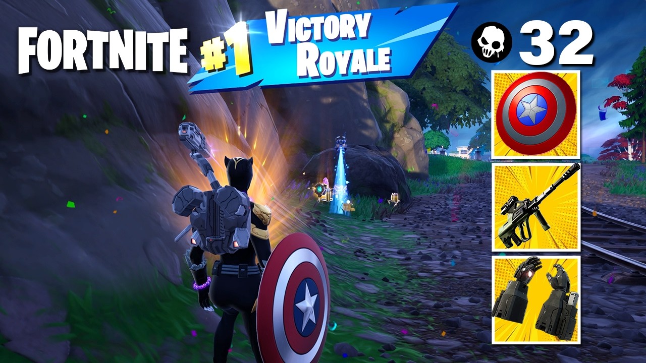 Pinther Zero 32 Elimination Black Panther | Zero Build Gameplay Wins (New Fortnite ...
