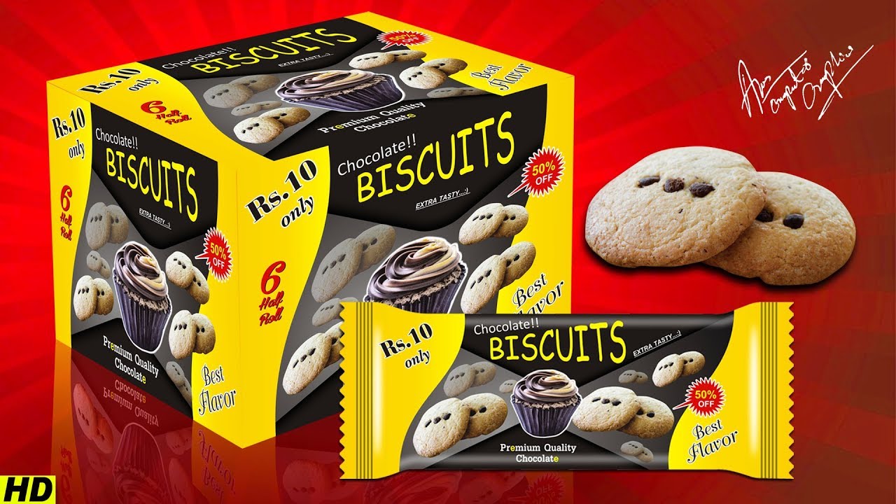 Coreldraw Tutorial | make biscuit package in coreldraw - 2018