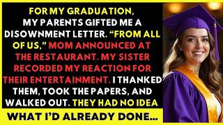 My Parents Gave Me Disownment Papers For My Graduation   Until The CEO Called My Name   They Froze