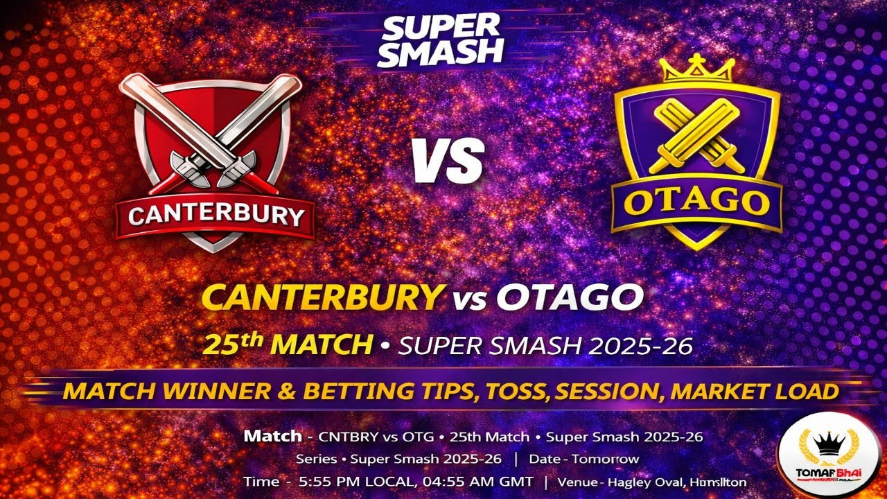 Super Smash Canterbury vs Otago Match Winner Prediction | Super Smash CAN vs OTG Match Prediction