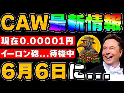 【6月6日】新イーロン銘柄『CAW』特大ファンダ到来！SHIB開発者との繋がり、6の持つ意味を徹底解説！【仮想通貨】