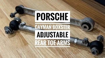 Porsche 981 718 Cayman Boxster Adjustable Rear Toe Arm Installation - GT4 Clubsport Spyder Toe Links