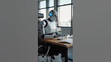 Robot Office Life: AI at Work!" 🤖💼 #AIrobots #FutureWork #OfficeVsWorkplace #RobotsInAction #Shorts