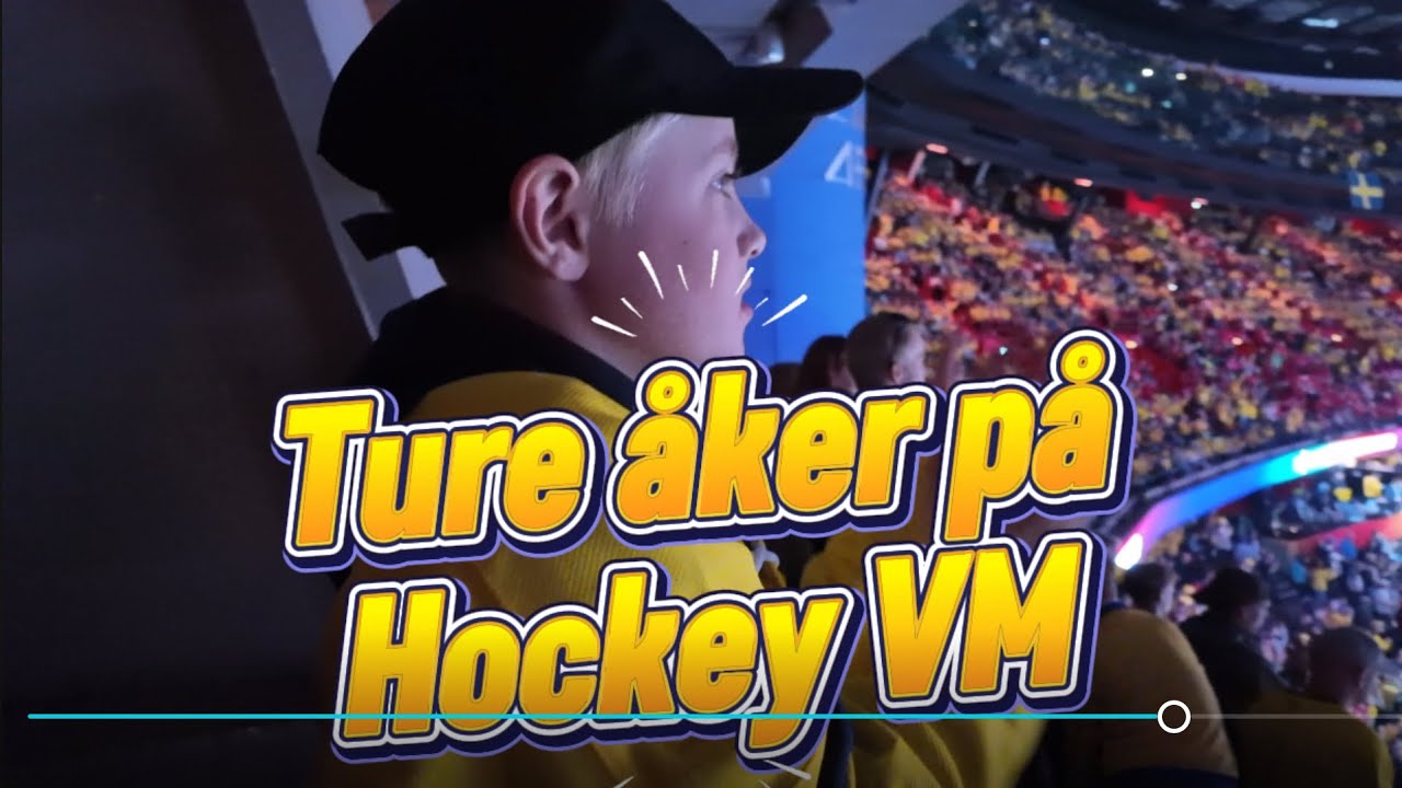 Ture åker på Hockey VM i Globen, och vilken upplevelse det blir!