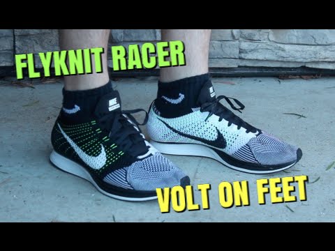 Nike Flyknit Racer Orca Volt Nike Flyknit Racer Orca Volt