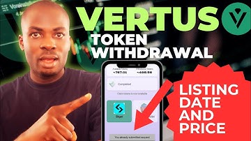 How to withdraw vertus token to exchanges #vertus #bitget