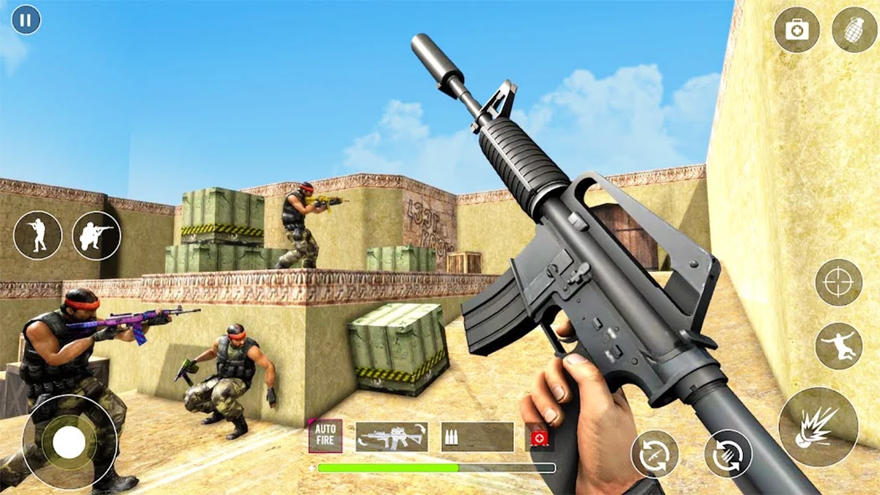 Gun strike: Free Offline FPS 3D Real Sniper Gun shooting Game