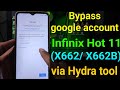 Frp Bypass Infinix Hot 11 X662/ X662B || Infinix hot 11 google account bypass