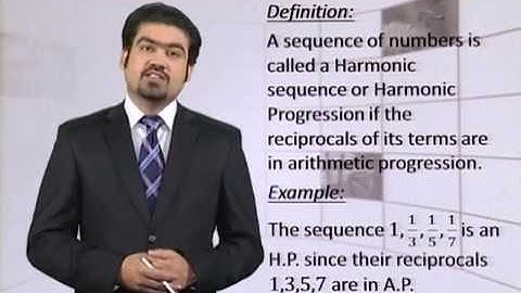 Math - Fsc Part 1 Chapter 6 Harmonic Progression  - Math
