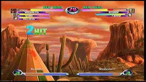MvC2 Online (360): Brett (MSP) vs Matt (Son/Storm/Tron) 13 .:12.18.09:.