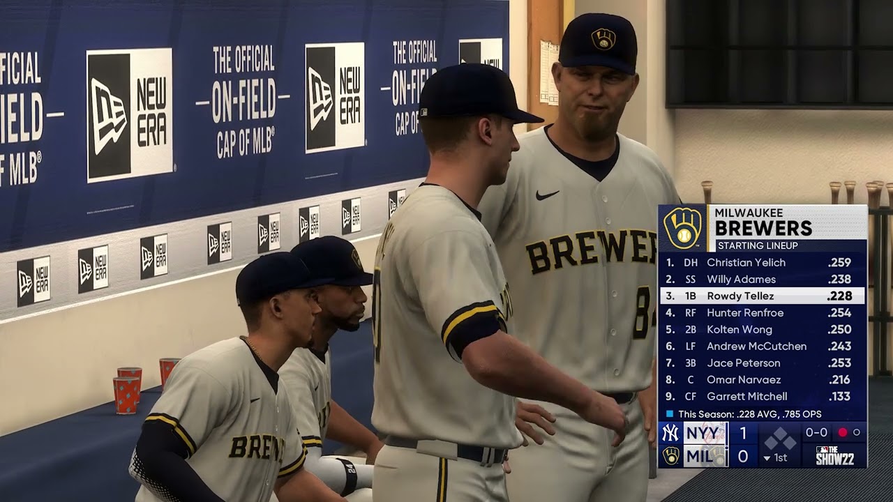 MLB The Show 22 - New York Yankees vs Milwaukee Brewers 