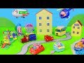 Peppa Wutz Unboxing: Neue Spielzeugautos, Pig Spielspaß Feuerwehrmann & Zug Zusammenschitt deutsch