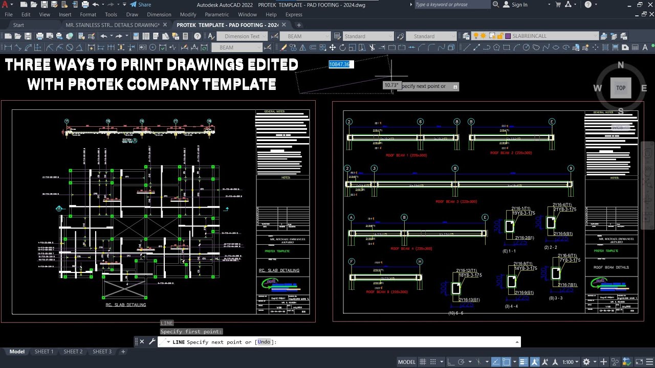THREE WAYS TO PRINT DRAWINGS EDITED WITH PROTEK COMPANY DETAILING ...