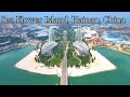 Hainan Haihua Island, China (the world's largest artificial tourist island with a flower shape)