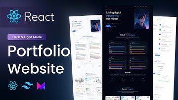 Build a Modern Developer Portfolio with React, Tailwind CSS & Framer Motion