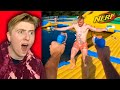 INSANE NERF BATTLE AT A WATER PARK