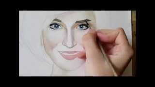 Speed painting of Polina Gagarina (Полина Гагарин) by Xenia Astakhova