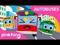 Cinco Autobuses Saltando en la Calle | Autobuses | Pinkfong Canciones Infantiles