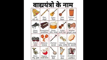 विभिन्न वाद्ययंत्रों के नाम_ Name of instruments #shorts #viral #short #trending @internetwalapadhaiclass5-9