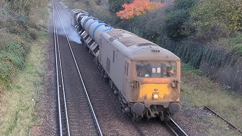 GBRf Class 73s (212 + 107) working 3W91 out of Folkestone.