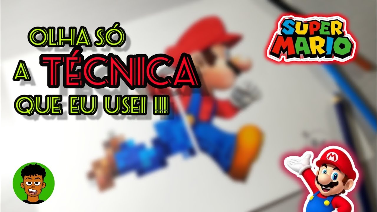 Desenhando o SUPER MARIO. ( Speed Drawing )