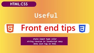 style input type color | how to reverse string | data list tag in html | style form inputs #html