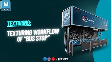 Bus Stop Texturing | Workflow | Detailing | Process #viralvideo #texture