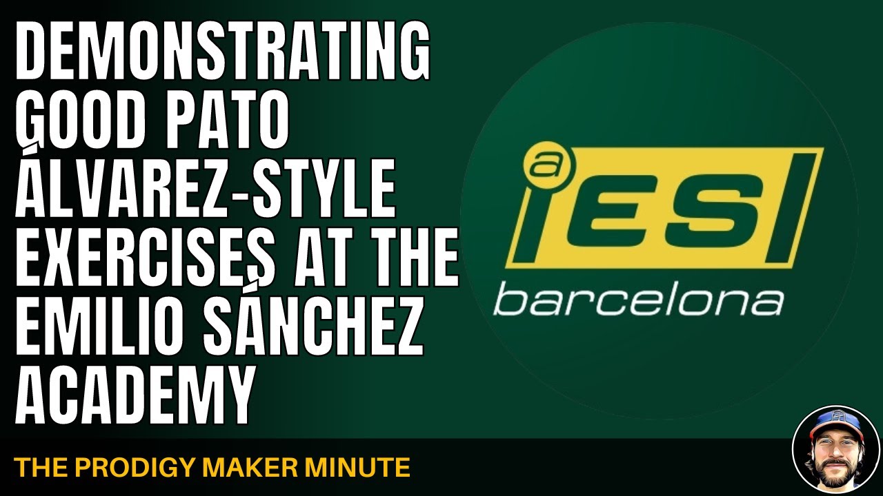 Demonstrating Good Pato Álvarez-Style Exercises At The Emilio Sánchez Academy