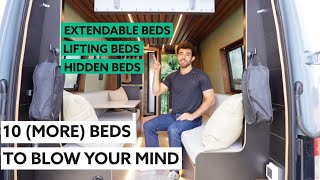 TOP CAMPER VAN BED DESIGNS OF 2023  (PART 2) 10 MORE Brilliant Beds for Your Van Conversion