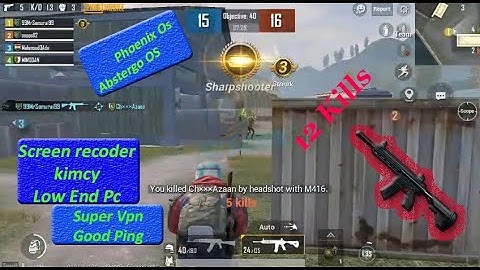 Rush Gameplay TDM Abstergo OS Phoenix OS | No lag | BEST Screen Recorder Setting for Low End PC |